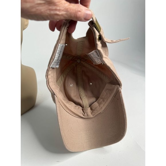 Disney Parks Embroidered Mickey Mouse Blue Icon Hat Cap Khaki Beige Adjustable - Picture 14 of 16